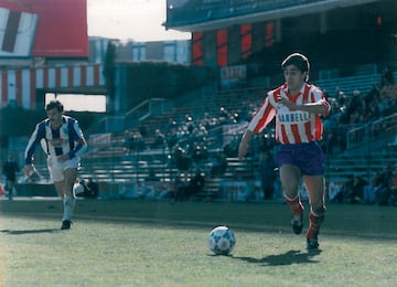 Indias, en un partido con el filial del Atlético frente al Leganés en el Vicente Calderón. 