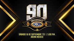 Este es el logotipo para el 90 Aniversario del CMLL.