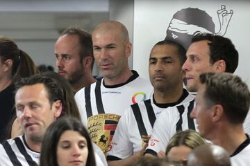 Zinedine Zidane en el estadio Armand Cesari en Bastia.