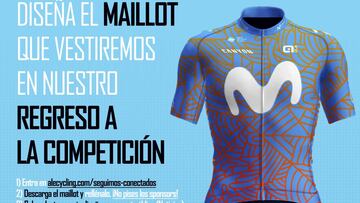 Los fans diseñarán el maillot solidario del Movistar Team.