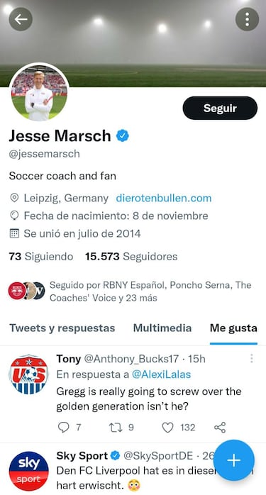 Jesse Marsch apoya a USMNT luego de traspié en redes sociales
