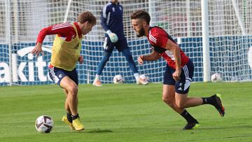 Roberto Torres durante un entrenamiento.