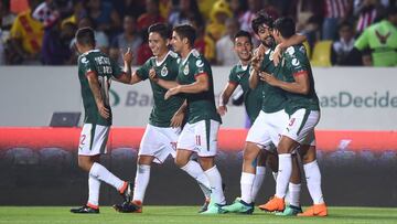 Foto de acción durante el partido Morelia vs Guadalajara correspondiente a la jornada 13 de la Liga Bancomer BBVA Torneo Clausura 2018 en el Estadio Morelos.