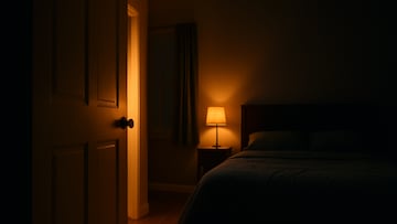 Sleeping at night bedroom