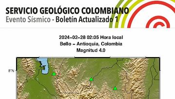 Temblor en Antioquia: magnitud, zonas afectadas y por qué se escucho un fuerte ruido