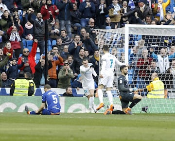 Bale celebra el 2-0.