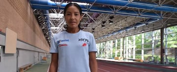 Inés Melchor, en el Módulo de Atletismo del CAR de Madrid.