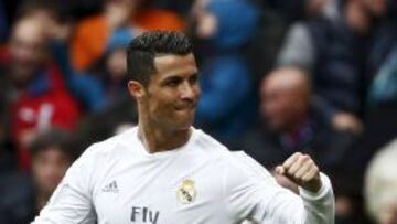 Cristiano celebra su primer gol ante el Athletic.