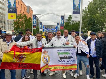 Euforia en las pe?as madridistas con la 15