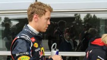 <b>SIN PREMIO. </b>Vettel no pudo entrar en la lucha con los mejores.