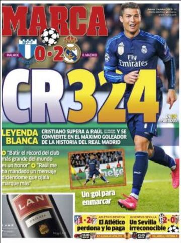 Portadas de la prensa deportiva