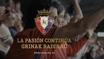 &#039;La pasi&oacute;n contin&uacute;a&#039;: el emotivo y premiado spot de Osasuna. Foto: YouTube