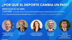 Se llevó a cabo webinar ¿Por qué el deporte cambia a un país?