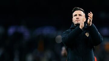MADRID, SPAIN - DECEMBER 22: Saul Niguez of Sevilla after the match during the LaLiga EA Sports match between Real Madrid v Sevilla at the Estadio Santiago Bernabeu on December 22, 2024 in Madrid Spain (Photo by Maria Gracia Jimenez/Soccrates/Getty Images)