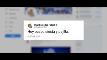 La Real Sociedad desvela el autor del ‘tweet’ de la “pajill*” en 2014: “Fue el mejor de la historia”