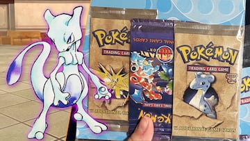 pokemon juego cartas coleccionables sobres expansiones sets fossil legendary collection mewtwo