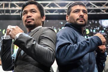 La presentación del combate entre Pacquiao y Matthyse en imágenes