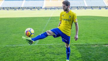 Fausto Tienza, jugador del C&aacute;diz. 