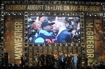 Mayweather-McGregor presentan el combate del siglo