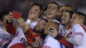 'Selfie' de los jugadores de River.