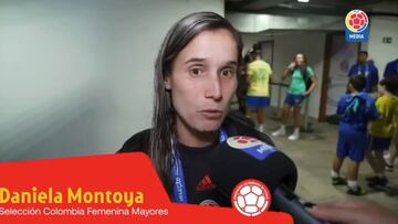 Daniela Montoya lamenta el empate ante Brasil
