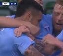 ¡Golazo de Peña en el Malmö para debutar en las redes!