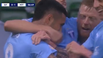 ¡Golazo de Peña en el Malmö para debutar en las redes!