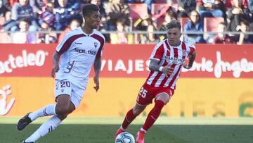 Eddy Silvestre, en un partido con el Albacete.