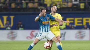 Juanfran, durante el partido contra el Villarreal.