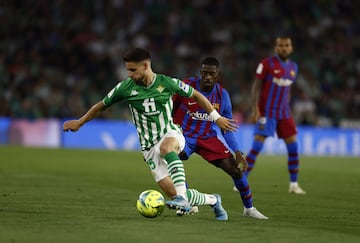 Álex Moreno y Dembelé.

 