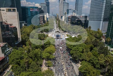 El Ángel se volvió a vestir de verde tras pase a Octavos