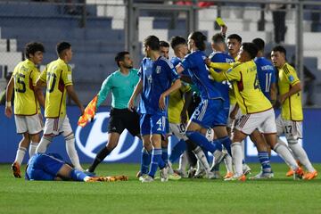 Con goles de Casadei, Baldanzi y Esposito, el equipo europeo se impuso 3-1 y clasificó a las semifinales de la Copa del Mundo.