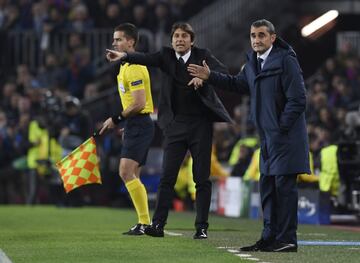 Antonio Conte y Ernesto Valverde.