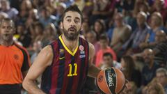 Juan Carlos Navarro, durante un partido con el Barcelona.