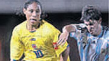 Pino, ayer ante Argentina.