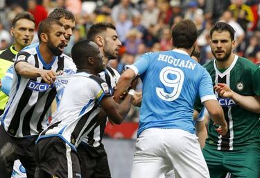 Higuaín hit with four-game ban for Udinese outburst