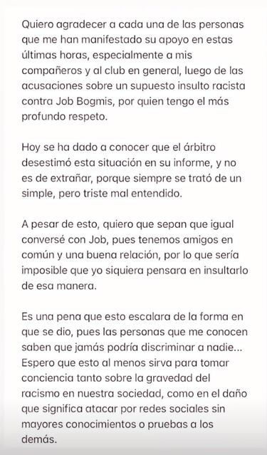 Jugador de la B se defiende de acusación de racismo y la U. de Concepción reacciona