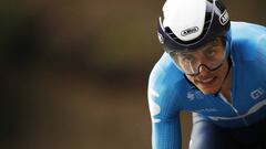 Cycling - Tour de France - Stage 20 - Lure to La Planche des Belles Filles - France - September 19, 2020. Movistar Team rider Enric Mas of Spain in action. REUTERS/Stephane Mahe