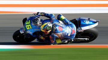 Joan Mir durante la clasificaci&oacute;n del GP de Valencia.