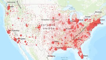 Estados Unidos amanece al borde de los 900,000 casos positivos por coronavirus, que además ha provocado más de 50,000 muertes en la Unión Americana.