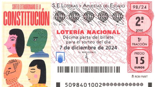 Lotería Nacional: comprobar resultados del Sorteo Extraordinario de la Constitución hoy, 7 de diciembre