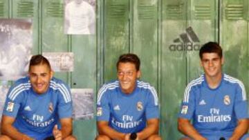 Benzema, Özil y Morata lucieron la nueva segunda equipación del Real Madrid.