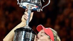 Angelique Kerber stunned an errant Serena Williams to win the Australian Open