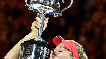 Angelique Kerber stunned an errant Serena Williams to win the Australian Open