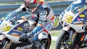 <b>SIN TREGUA. </b>Bautista (19) y Pasini, en plena lucha en Alemania.