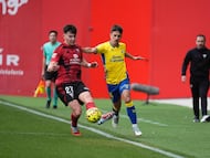 Tamarit durante un partido contra Las Palmas.