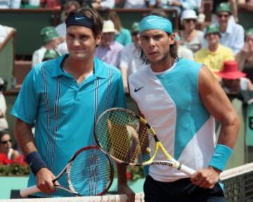 El 10 de junio de 2007 se enfrentan por tercera vez en la final de un Grand Slam. Nadal venció a Federer por 6-3, 4-6, 6-3 y 6-4