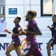 Fernando Roig presenció la sesión de trabajo del Villarreal