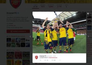 Alexis y Arsenal celebraron en las redes
