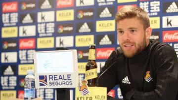 Illarramendi, en la rueda de prensa previa al Real Sociedad-Real Madrid.